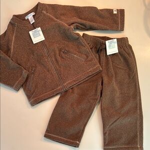 Janie and Jack fleece 2 piece outfit